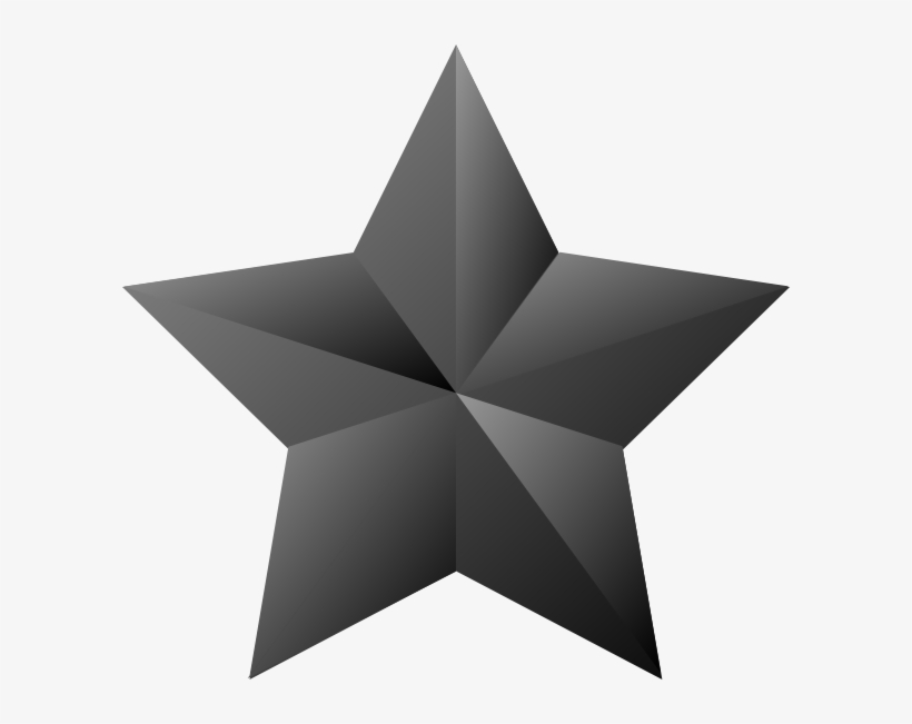 How To Set Use 3d Star Clipart - Black 3d Star Png, transparent png download