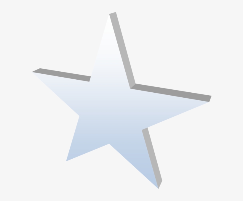 3d Star Blue - Cross, transparent png download