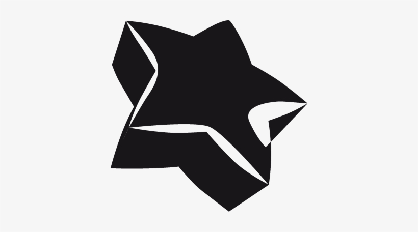 3d Star Sticker - Wall Decal, transparent png download