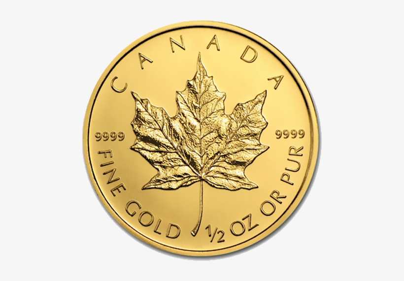Canadian Gold Maple Leaf - Maple Leaf Gold Coin, transparent png download