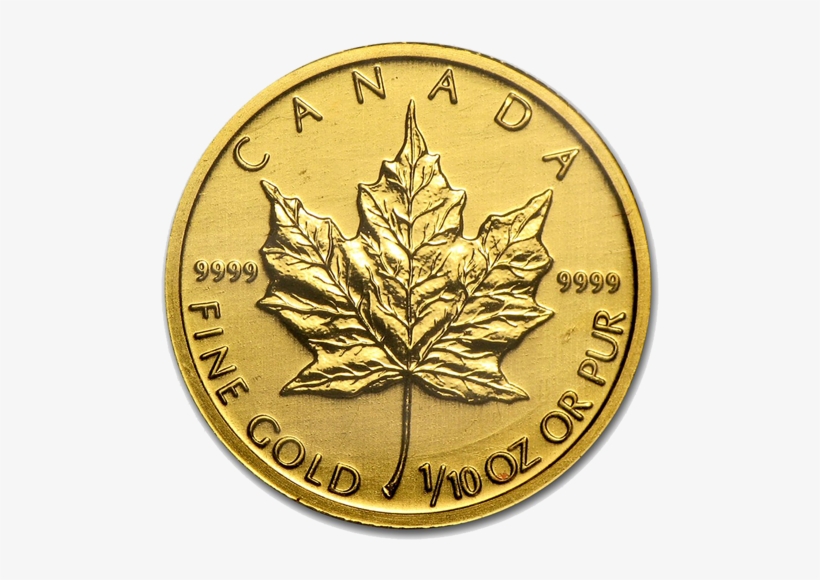 Canadian Gold Maple Leaf - Canadian Gold Coin, transparent png download