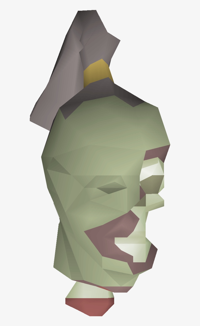 Zombie Head Detail - Paper, transparent png download
