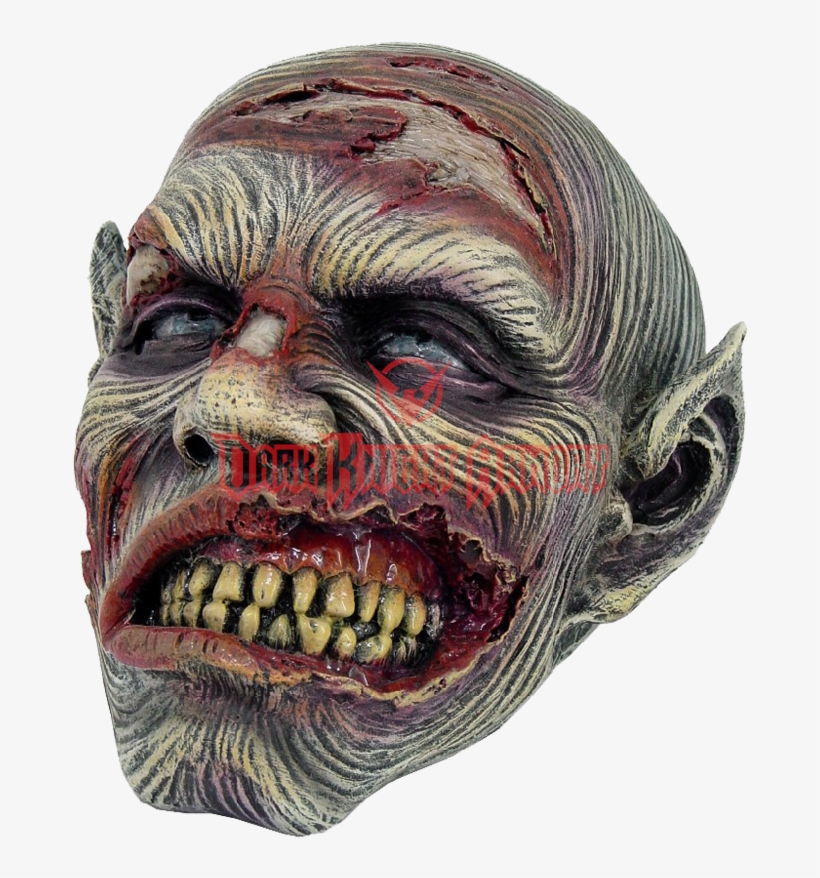 Undead Wrinkled Flesh Zombie Skull Statue Halloween, transparent png download