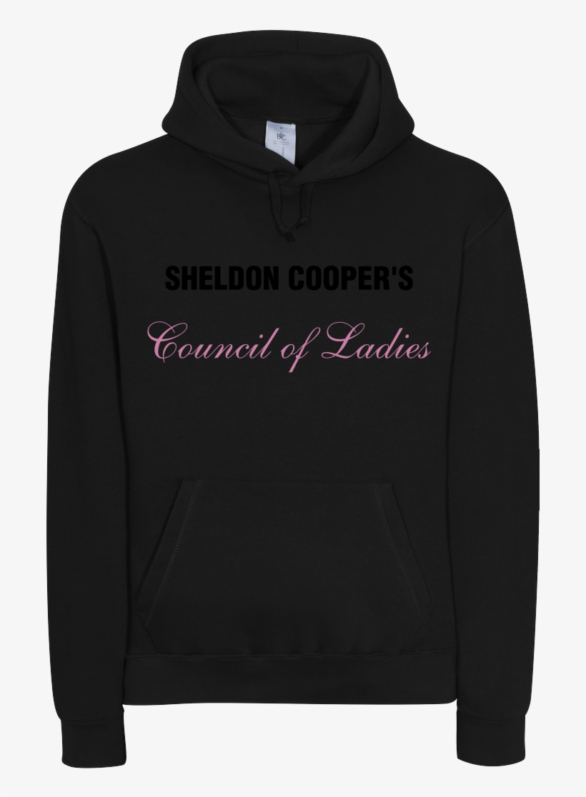 Sheldon Cooper's Council Of Ladies Sweatshirt B&c Hooded, transparent png download