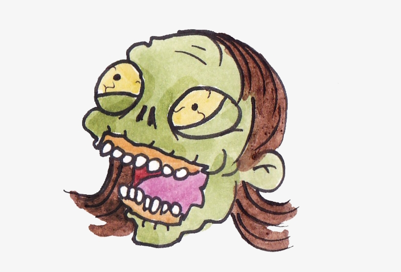This Lovely Lady Is Another Of The Loveliest Lady Zombie - Cartoon, transparent png download