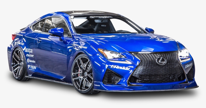 Lexus Rc F Blue Car Png Image - Lexus Rc F Liberty Walk, transparent png download