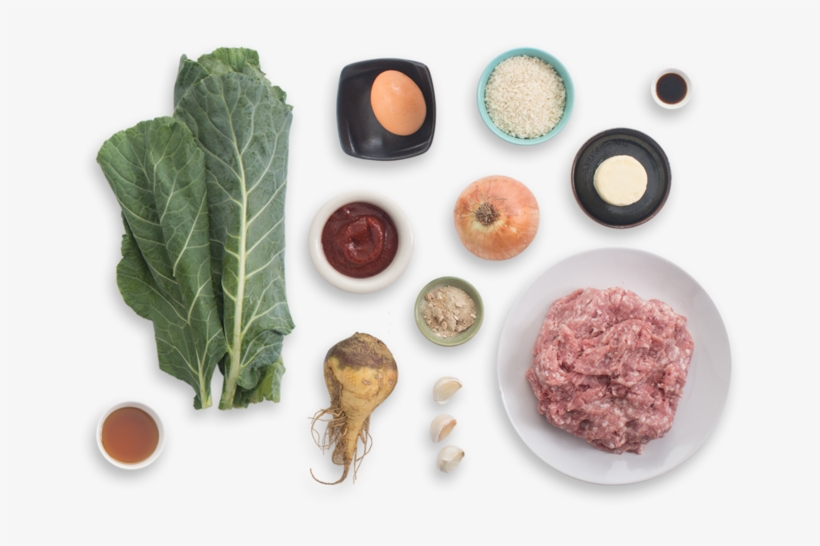 Pork Meatloaf With Mashed Rutabaga & Sautéed Collard - Superfood, transparent png download