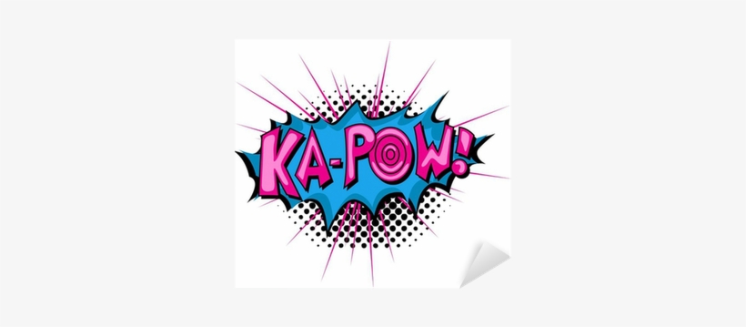 Comic Expression Vector Text Sticker • Pixers® • We - Pow In Graffiti, transparent png download