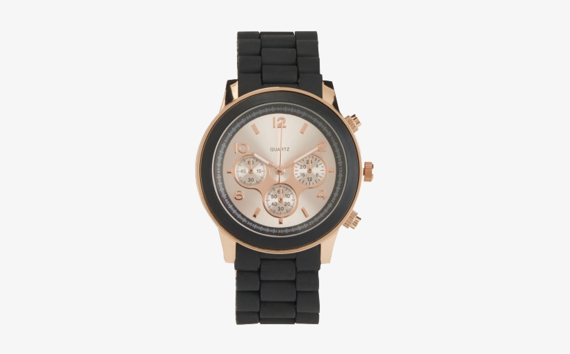 Aeropostale Black Rose Metal Watch - Aeropostale Mens Chronograph Round Casual Watch Copperblack, transparent png download