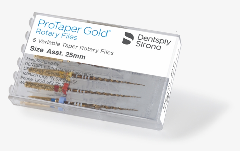 Image For Protaper Gold Rotary File Asst'd Sx-f3 - Protaper Gold Endo File System, transparent png download