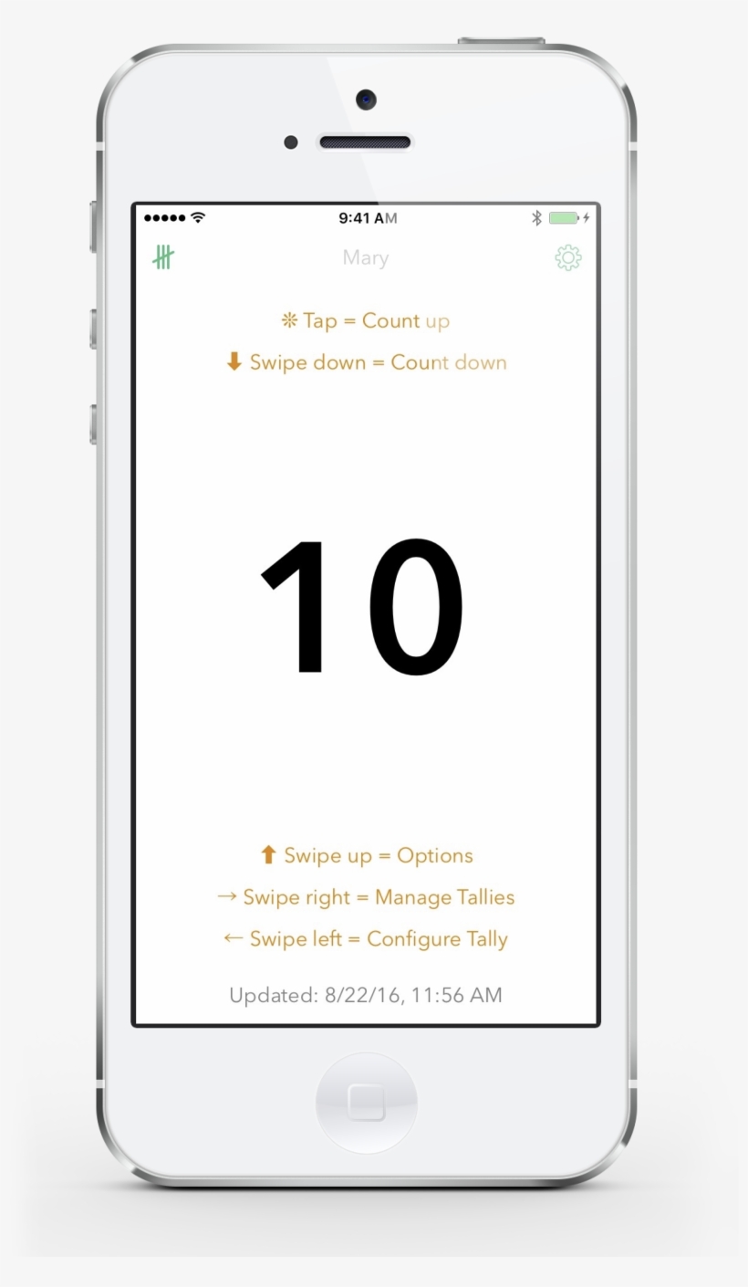 Tally On Iphone - Smartphone, transparent png download
