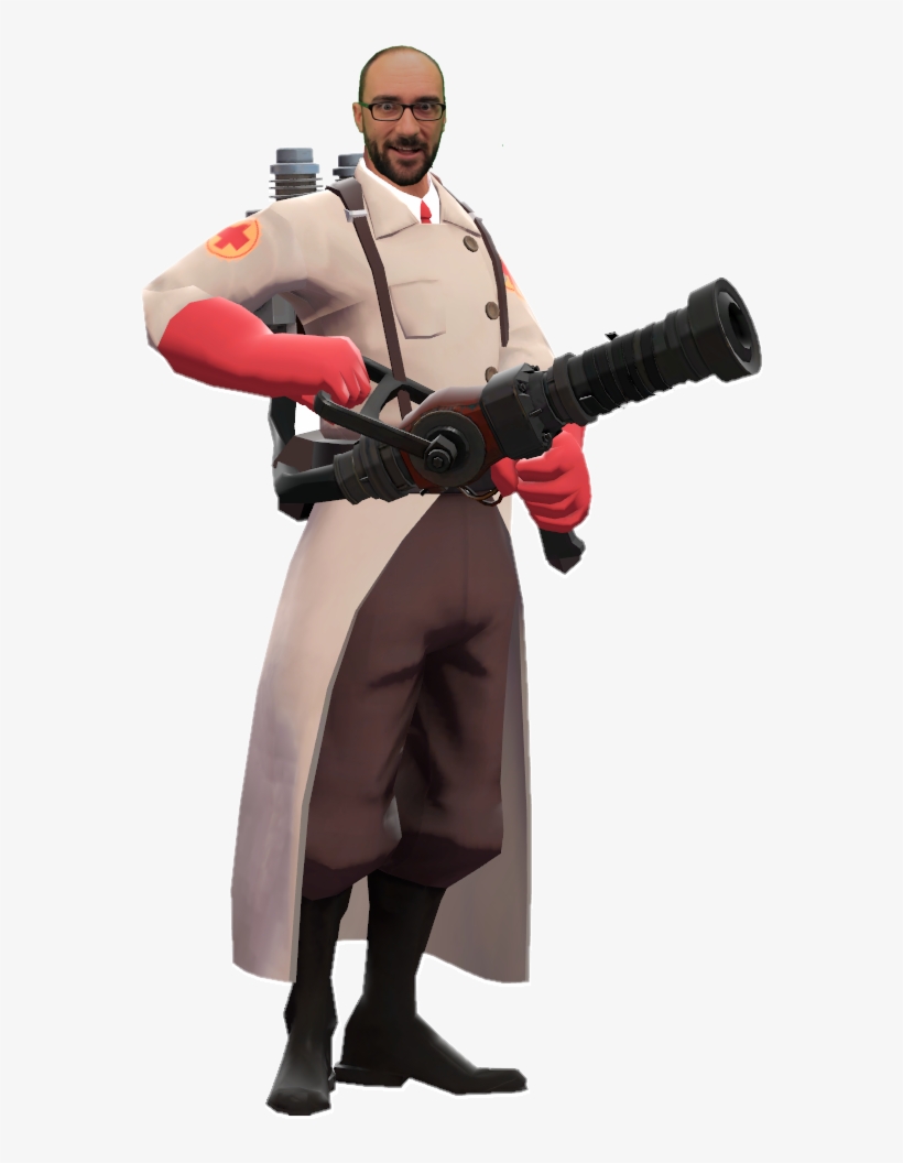 Hey Vsauce, Michael Here Are You Ready For Some Spit - Team Fortress 2 Medic, transparent png download