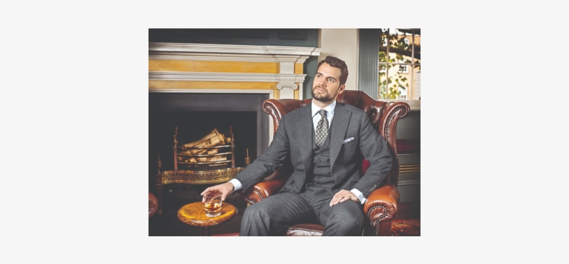Henry Cavill Gray Plaid Suit, transparent png download
