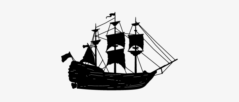 Old Ship Vinyl Wall Art - Art, transparent png download