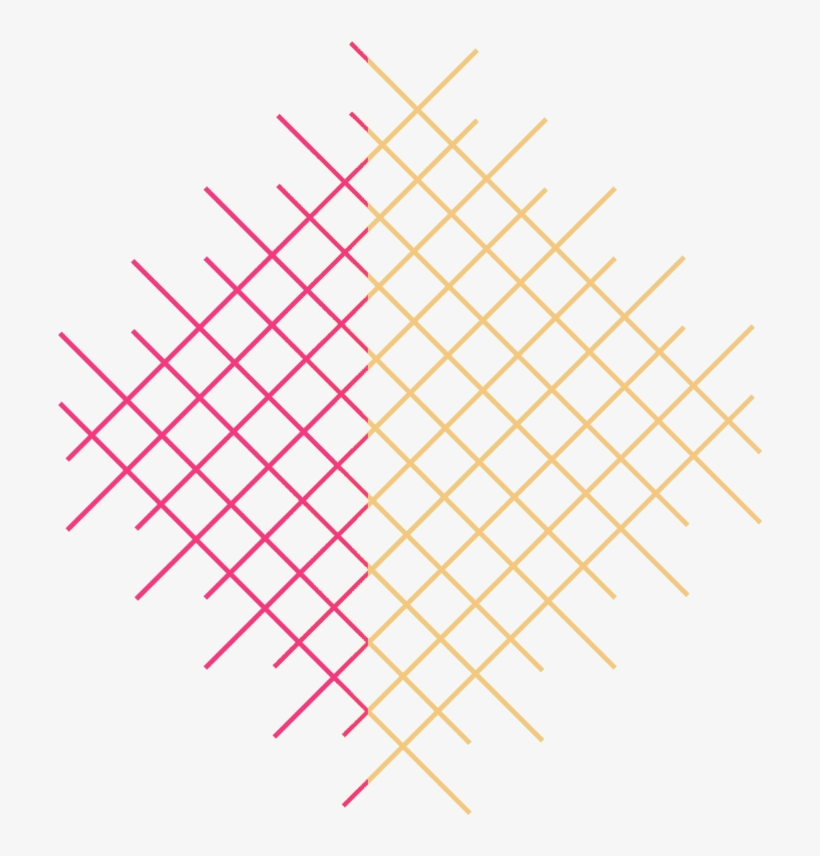 Pattern Texture Colors Lines Pink Yellow Artistic Squ - Yellow, transparent png download