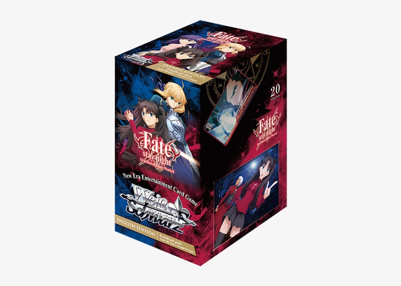 Weiss Schwarz Fate/stay Night Booster Box [english, transparent png download