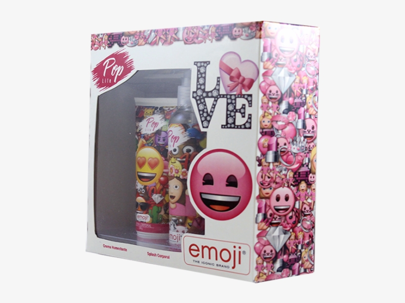 Emoji Kit 2 Pieces Pink - Official Emoji Full Patterns Leather Book Wallet Case, transparent png download