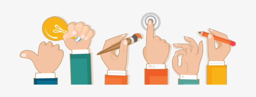 Image Of Different People's Hands Contributing To The - Wiki, transparent png download