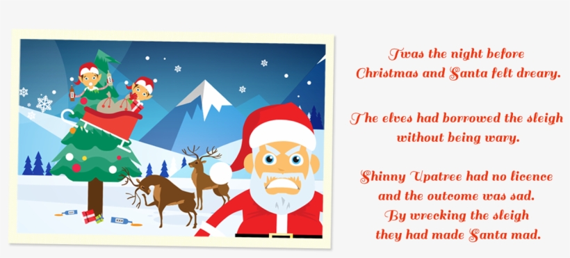 Santa In The Snow - Santa Claus, transparent png download