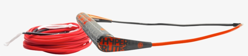 2018 Hyperlite Team Handle X Line Rope Package - 2018 Hyperlite 80 Ft Silicone Flat Line - Red, transparent png download
