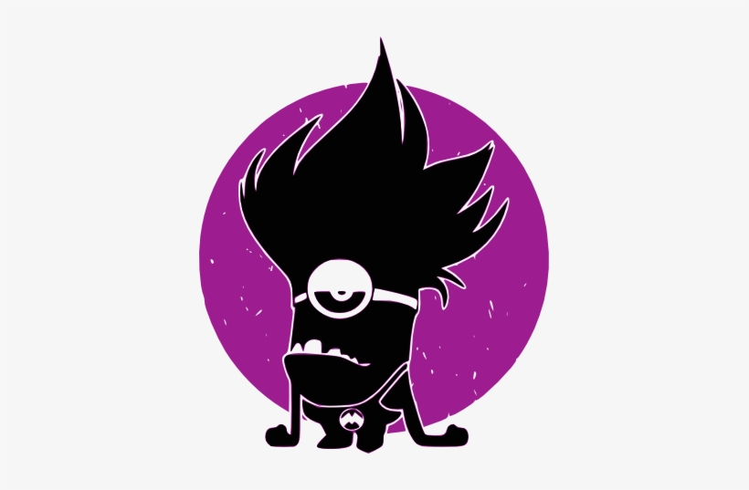 Evil Minion Evil-spirit Slouchy V-neck, transparent png download
