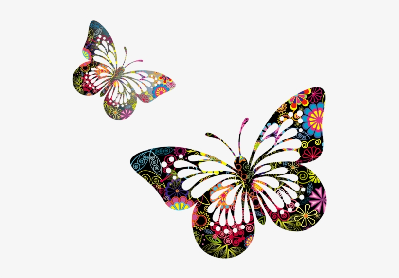 Butterflies Vector Png Picture - Monogramonline Inc. Pillow Case, transparent png download