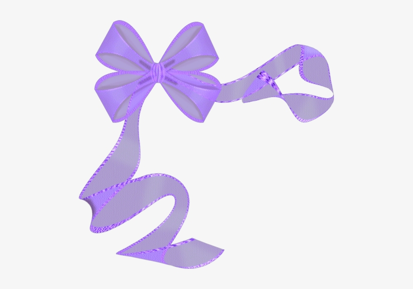 Ribbon Moño Lazos Ribbons Gift Regalo Present Presente - Purple Ribbon Page Border, transparent png download
