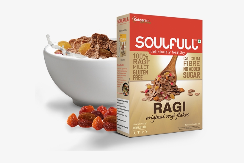 Soulfull Ragi Flakes - Soulfull Ragi Flakes- Original 300gm, transparent png download
