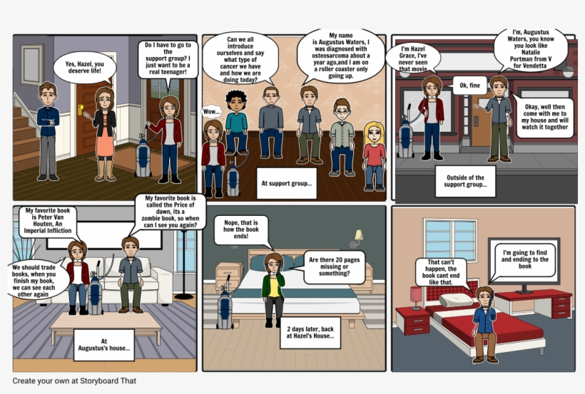 Meeting Augustus Waters - Comics, transparent png download