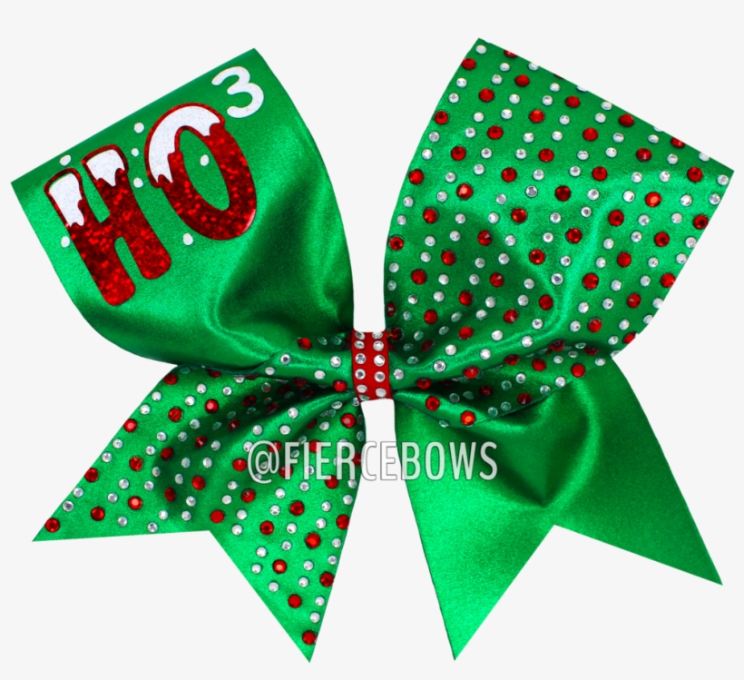 Ho Ho Ho Christmas Rhinestone Bow - Christmas Day, transparent png download