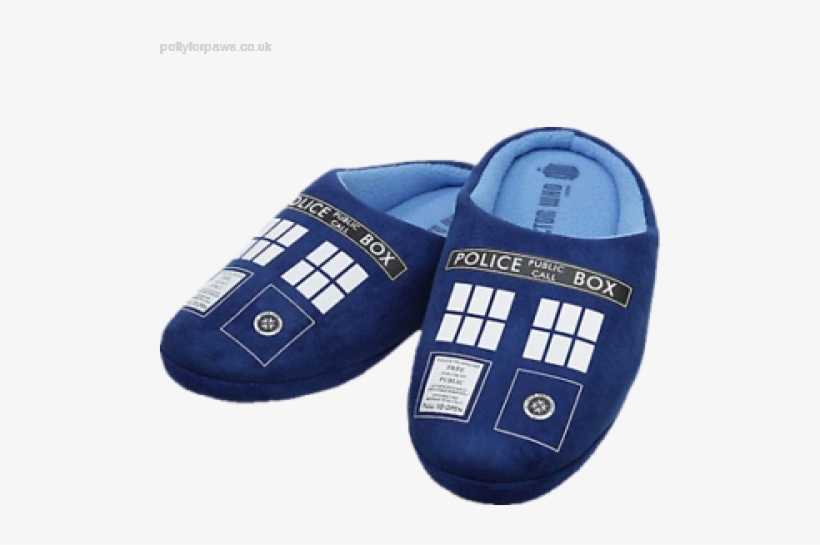 The Best Deal Online Doctor Who Tardis Printed Slippers - Dr Who Slipper, transparent png download