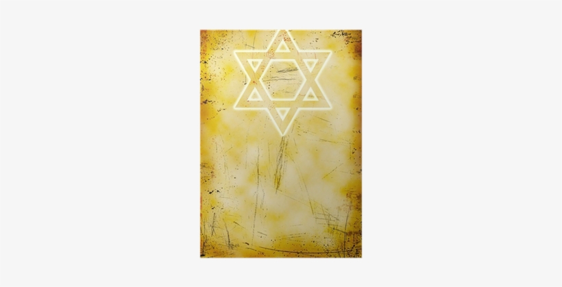 Jewish Yom Kippur Grunge Background With David Star - Cross, transparent png download