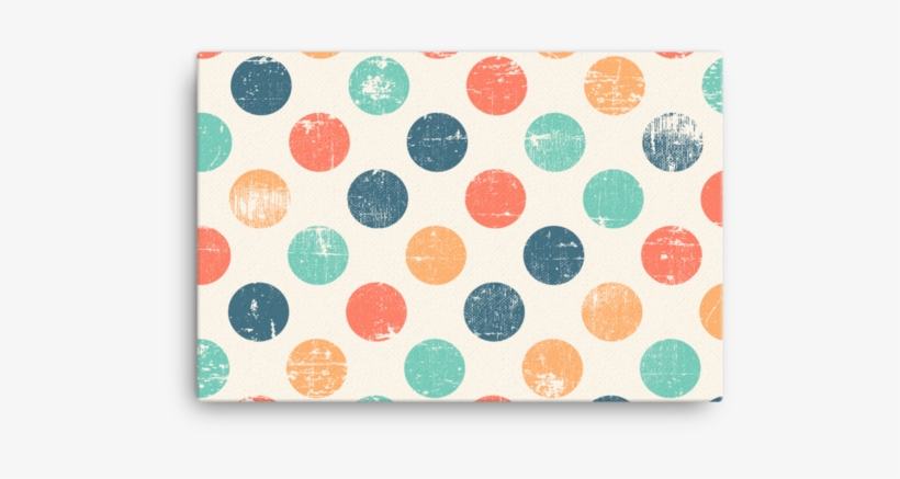 Grunge Polka Dots Canvas - Backgrounds Polka Dots, transparent png download