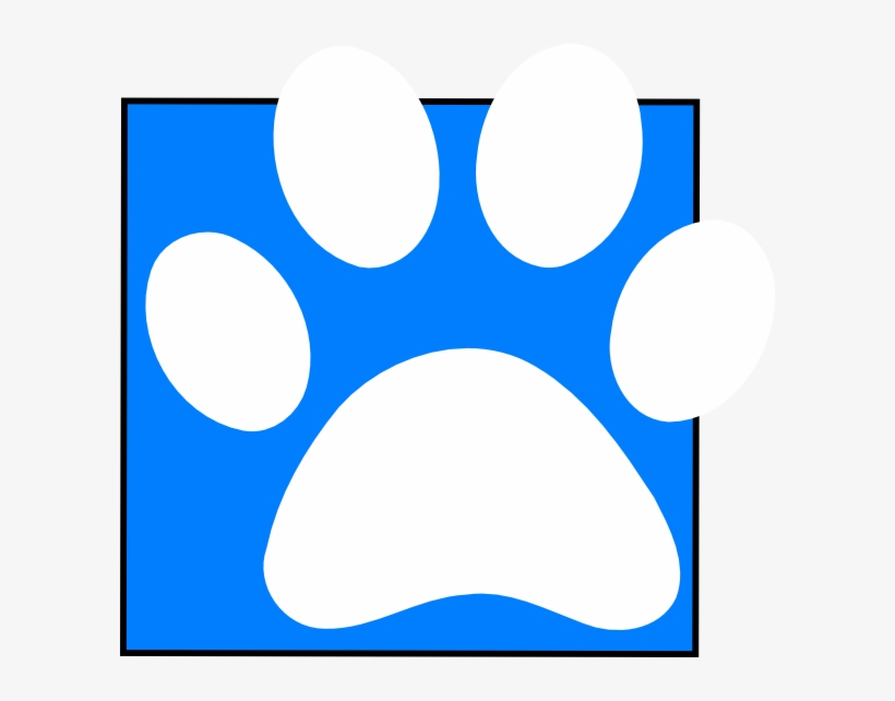 Bigger White Paw Clip Art At Clker, transparent png download