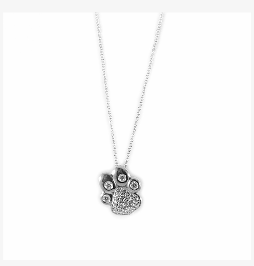 Roberto Coin 18kt White Gold Diamond Paw Pendant - Locket, transparent png download