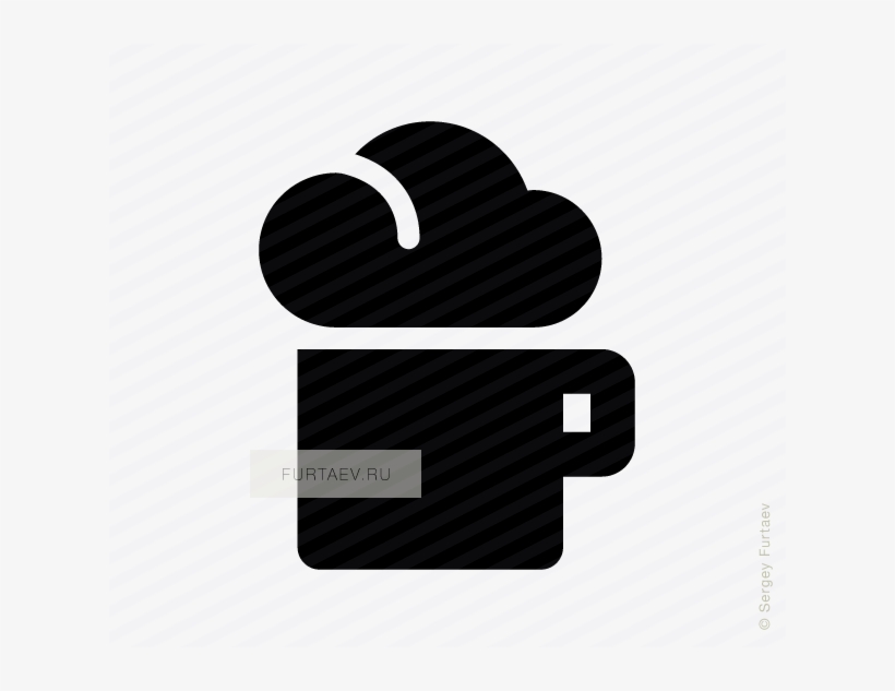 Vector Icon Of Hot Chocolate With Cream - Ice Cream Cake, transparent png download