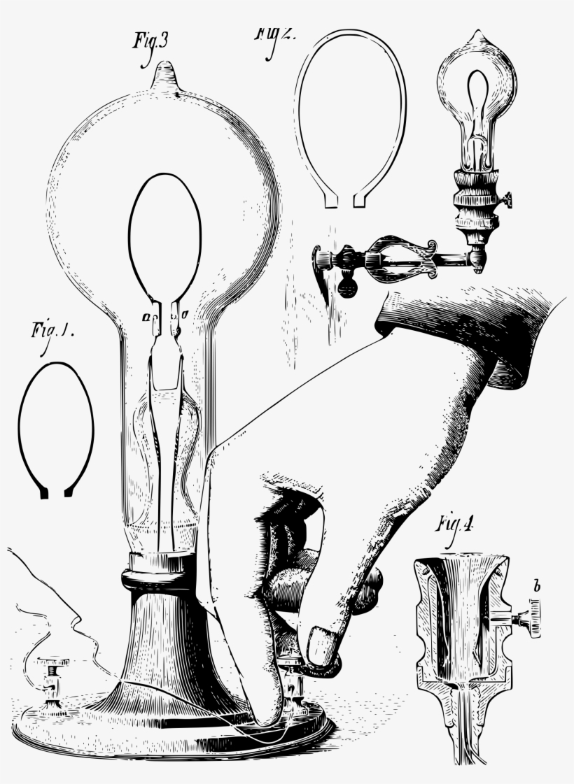 This Free Icons Png Design Of Edison's Lamp, transparent png download