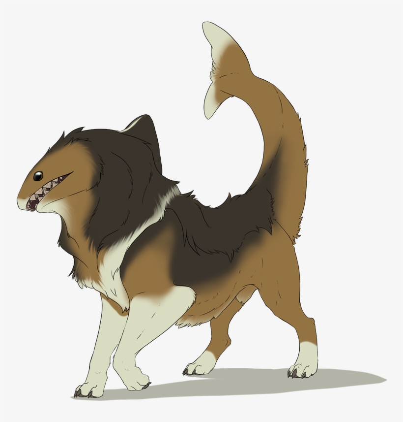 Riku The Fluffy Biter Landshark By Hy Thegreykatt - Illustration, transparent png download