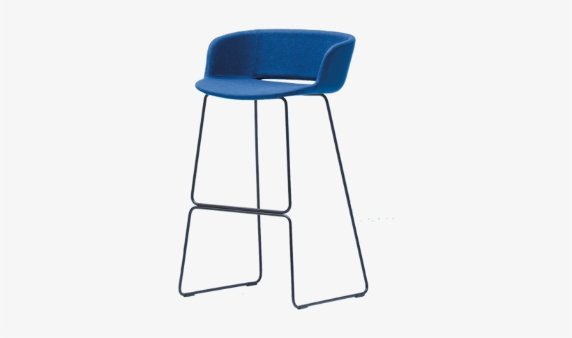 Web Babila Soft Metal Bar Stool - Bar Stools Blue Png, transparent png download