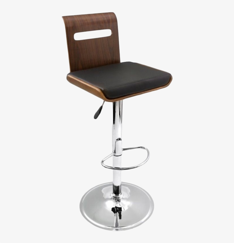 Lumisource Viera 24"-315'' Bar Stool In Walnut - Lumi Source Viera Bar Stool | Walnut And Black, transparent png download