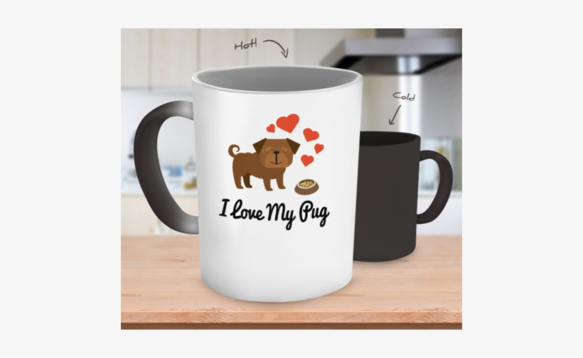 I Love My Pug Color Changing Mug - Being A Nurse Is Easy, It's Like Riding A Bike Except, transparent png download