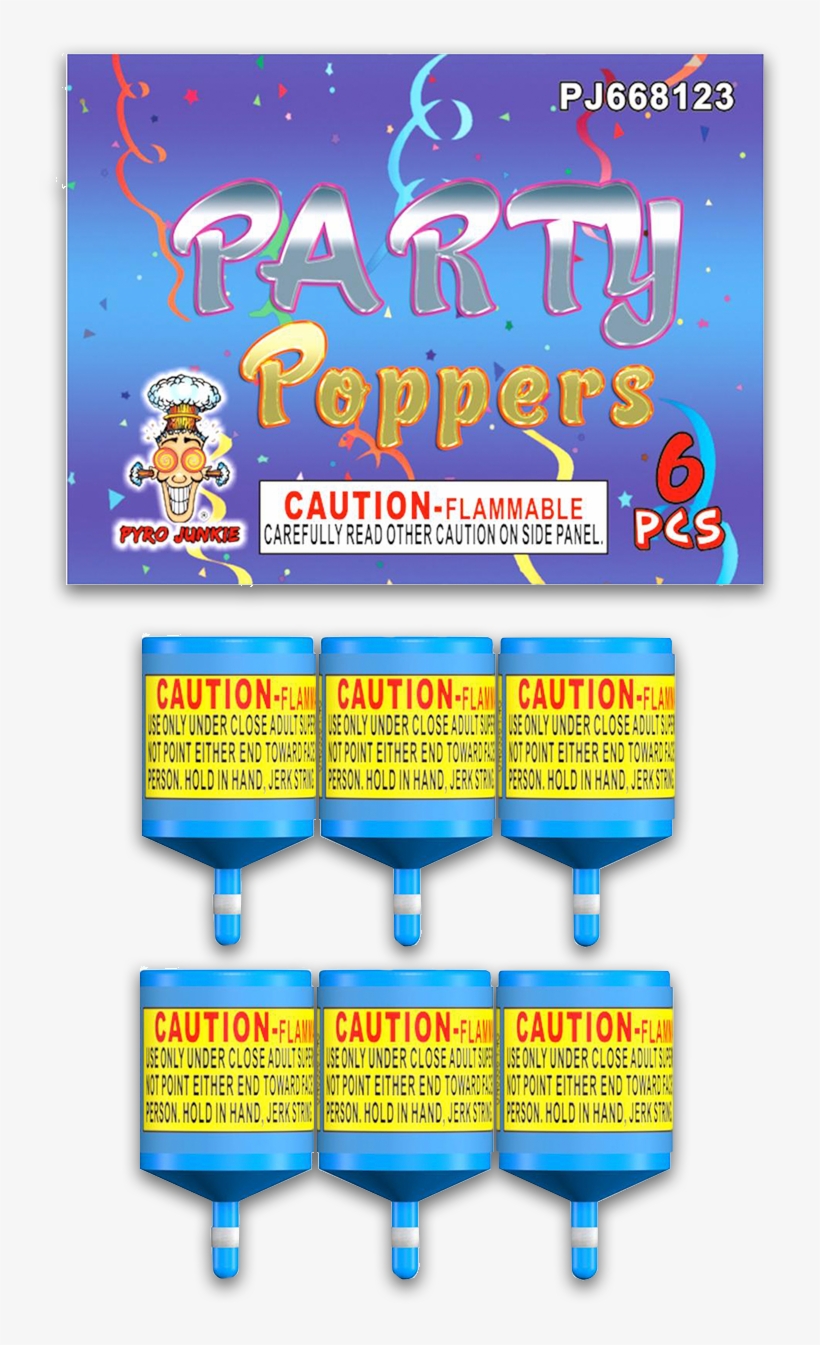 Party Poppers - Majorelle Blue, transparent png download