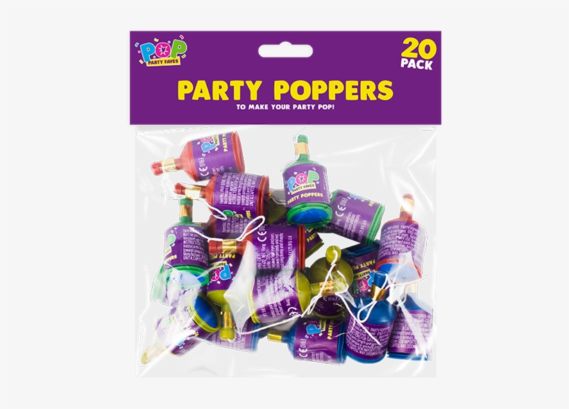 Party Poppers - 20 Pack - Party Poppers 20 Pack, transparent png download