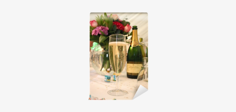 Wedding Champagne And Party Poppers Wall Mural • Pixers® - Champagne Stemware, transparent png download
