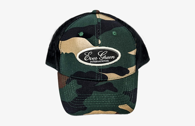 Evergreen Camo Trucker Hat - Ever Green International, transparent png download