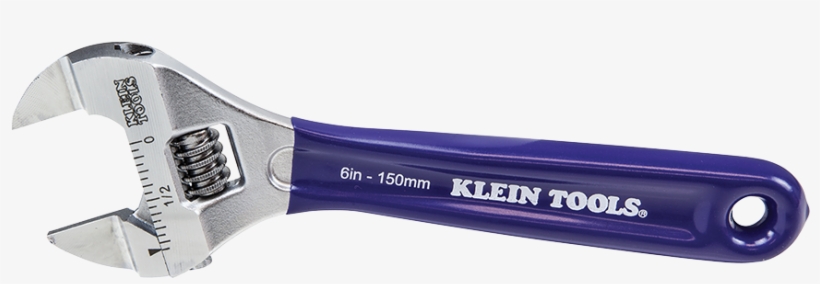 Png D86934 - Klein Tools - Slim-jaw Adjustable Wrench, 6", transparent png download