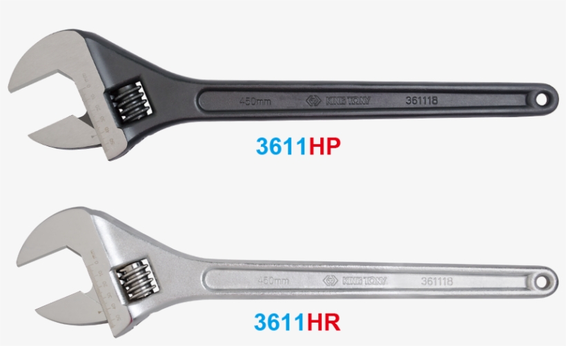 Adjustable Wrench King Tony 3611h - Wrench, transparent png download