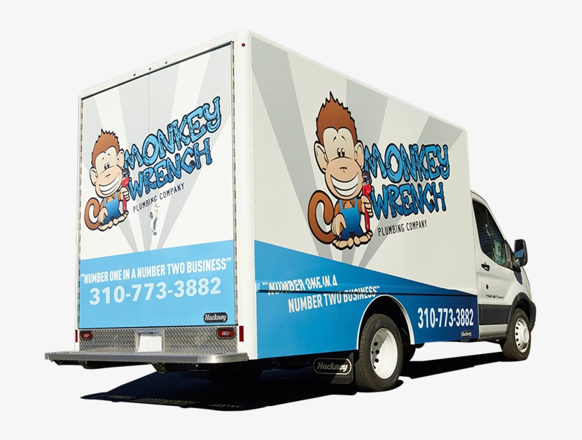 Monkey Wrench Plumbing Van Photo - Banner, transparent png download