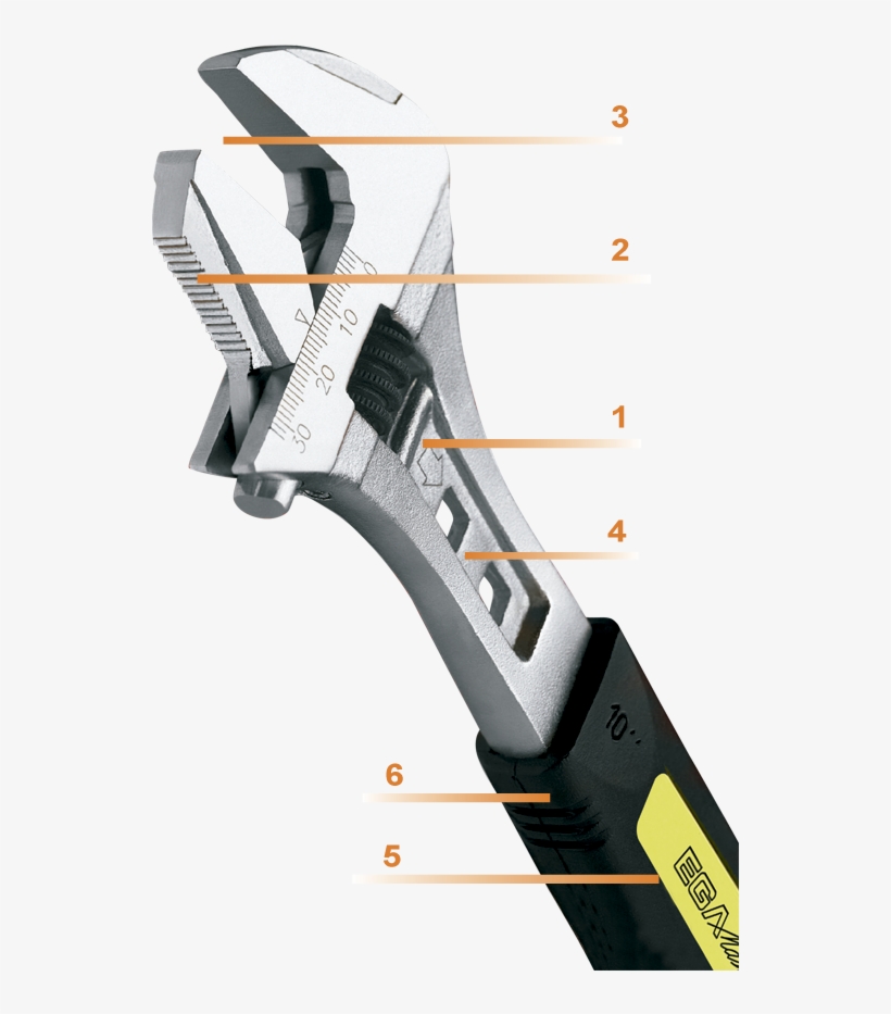 Ega Master Manufactures The Widest Range Of Adjustable - Partes De Una Llave Francesa, transparent png download