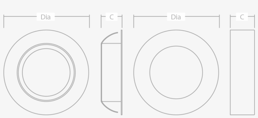 Ucl Linear Cupboard Light Line Drawing - Circle, transparent png download